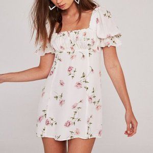 Stone Cold Fox White Floral Mini Dress sz 1